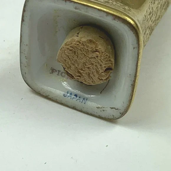 Vintage Pickard Salt Pepper Shakers Gold Tapered Set of 3